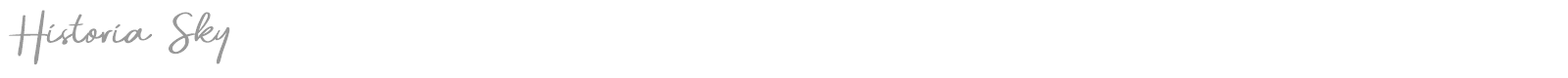 Historia Sky font preview